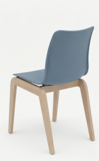 Chaise 4 pieds Adell - coque résine de synthèse